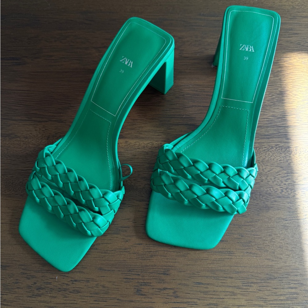 Zara Heeled Braided Sandal